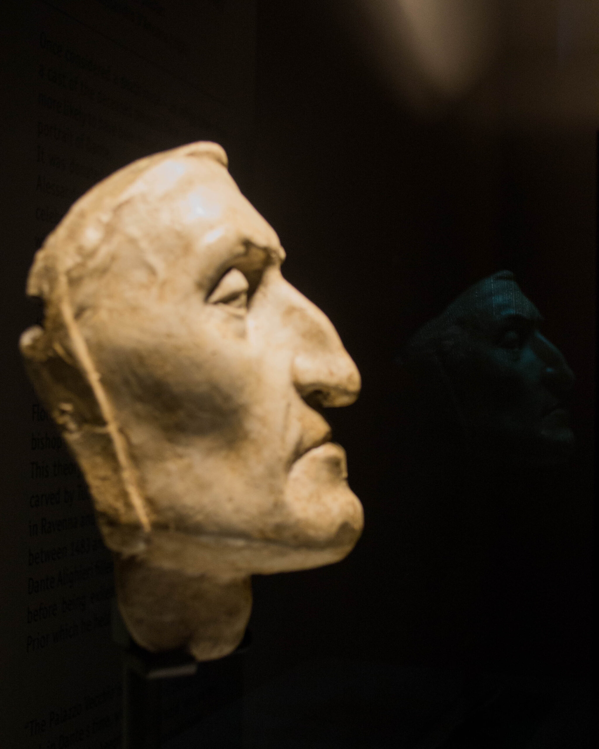 maschera funebre di Dante a Firenze