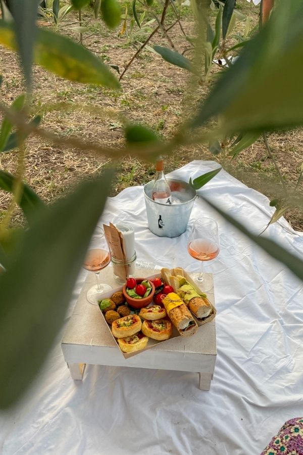 cosa vedere a Bosa in Sardegna: aperitivo tra gli ulivi